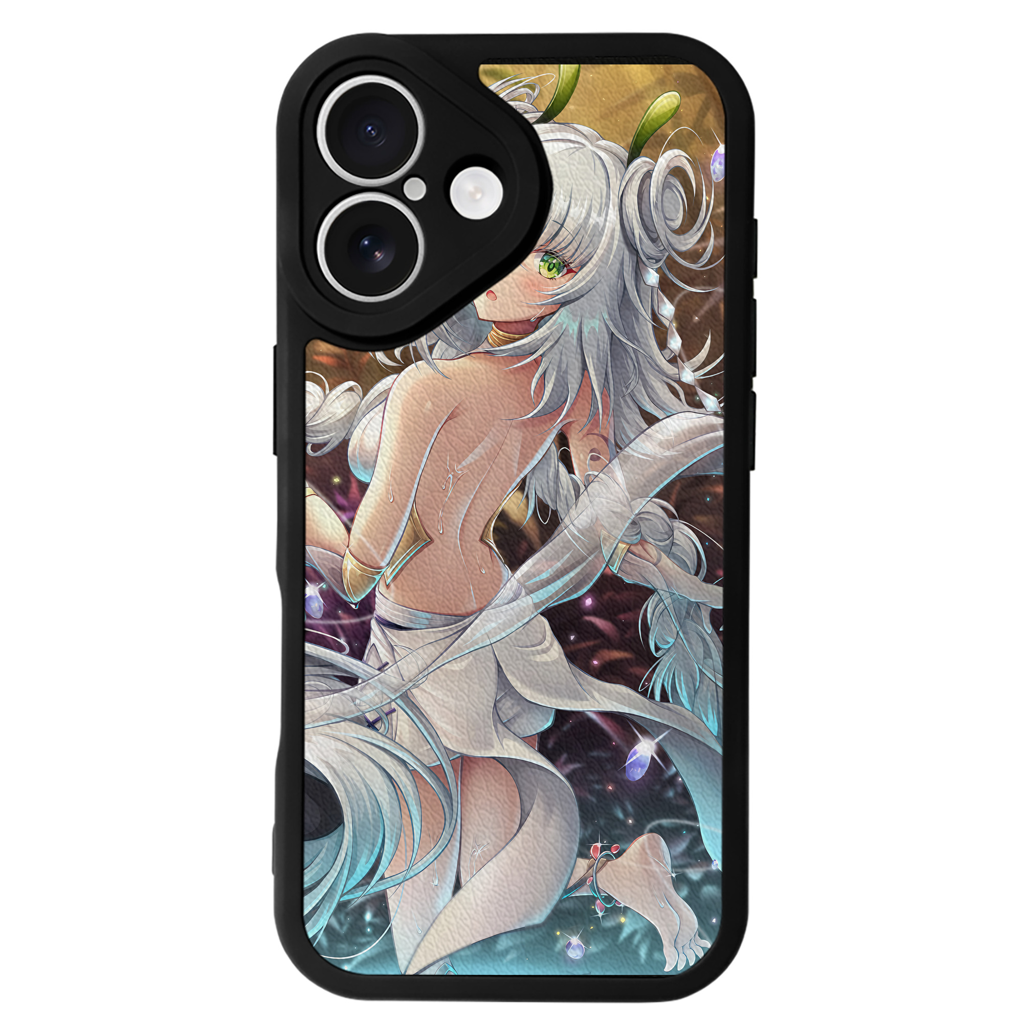 （画像用） 遊☆戯☆王 Yu-Gi-Oh! 【iPhone 16シリーズ対応】シリコンスマホケース（レザー調） 材質：シリコン
